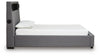 Finigale Twin Upholstered Bed with Wireless Audio