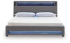 Finigale King Upholstered Bed with Wireless Audio