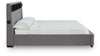 Finigale California King Upholstered Bed with Wireless Audio