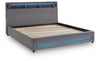 Finigale King Upholstered Bed with Wireless Audio