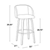 Fran 29" Fixed-Height Barstool - Set of 2