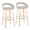 Grotto Upholstered 30" Fixed-Height Barstool - Set of 2