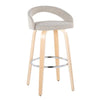 Grotto Upholstered 30" Fixed-Height Barstool - Set of 2