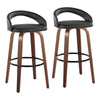 Grotto Upholstered 30" Fixed-Height Barstool - Set of 2