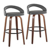 Grotto Upholstered 30" Fixed-Height Barstool - Set of 2
