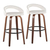 Grotto Upholstered 30" Fixed-Height Barstool - Set of 2