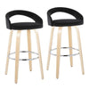 Grotto Upholstered 30" Fixed-Height Barstool - Set of 2