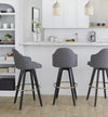 Ahoy Upholstered 30" Fixed-Height Barstool - Set of 2