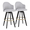 Ahoy Upholstered 30" Fixed-Height Barstool - Set of 2