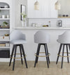 Ahoy Upholstered 30" Fixed-Height Barstool - Set of 2