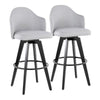 Ahoy Upholstered 30" Fixed-Height Barstool - Set of 2