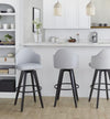 Ahoy Upholstered 30" Fixed-Height Barstool - Set of 2