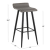 Ale Fixed-Height Bar Stool - Set of 2