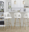 Ava Upholstered 30" Fixed-Height Barstool - Set of 2