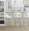 Ava Upholstered 30" Fixed-Height Barstool - Set of 2