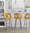 Ava Upholstered 30" Fixed-Height Barstool - Set of 2