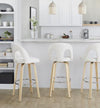 Ava Upholstered 30" Fixed-Height Barstool - Set of 2