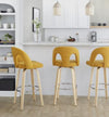 Ava Upholstered 30" Fixed-Height Barstool - Set of 2