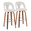 Ava Upholstered 30" Fixed-Height Barstool - Set of 2