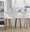 Ava Upholstered 30" Fixed-Height Barstool - Set of 2