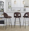 Ava Upholstered 30" Fixed-Height Barstool - Set of 2