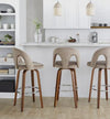 Ava Upholstered 30" Fixed-Height Barstool - Set of 2