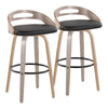 Cassis 30" Fixed-Height Barstool - Set of 2