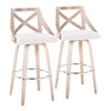 Charlotte 30" Fixed-Height Barstool - Set of 2