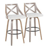 Charlotte 30" Fixed-Height Barstool - Set of 2