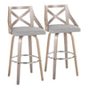 Charlotte 30" Fixed-Height Barstool - Set of 2