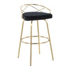 Charlotte Glam 30" Fixed-Height Barstool - Set of 2