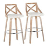 Charlotte 30" Fixed-Height Barstool - Set of 2