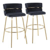 Cinch Claire 30" Fixed-Height Barstool - Set of 2