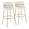 Cinch Claire 30" Fixed-Height Barstool - Set of 2