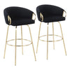 Claire 30" Fixed Height Barstool - Set of 2