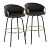 Claire 30" Fixed-Height Barstool - Set of 2