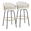Claire 30" Fixed-Height Barstool - Set of 2
