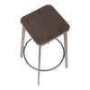 Clara Square 30" Fixed-Height Barstool - Set of 2