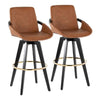 Cosmo 30" Fixed-Height Barstool - Set of 2