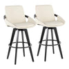 Cosmo 30" Fixed-Height Barstool - Set of 2