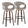 Curva 30" Fixed-Height Barstool - Set of 2