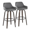Daniella 30" Fixed-Height Barstool - Set of 2