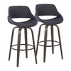 Fabrico 30" Fixed-Height Barstool - Set of 2