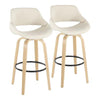 Fabrico 30" Fixed-Height Barstool - Set of 2