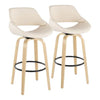 Fabrico 30" Fixed-Height Barstool - Set of 2