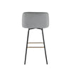 Fran 30" Swivel Fixed-Height Barstool - Set of 2