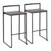 Fuji Stacker 30" Fixed-Height Barstool - Set of 2