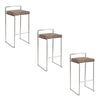 Fuji Stacker 30" Fixed-Height Barstool - Set of 3