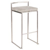 Fuji Stacker 30" Fixed-Height Barstool - Set of 3