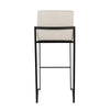 Fuji High Back 30" Fixed-Height Barstool - Set of 3